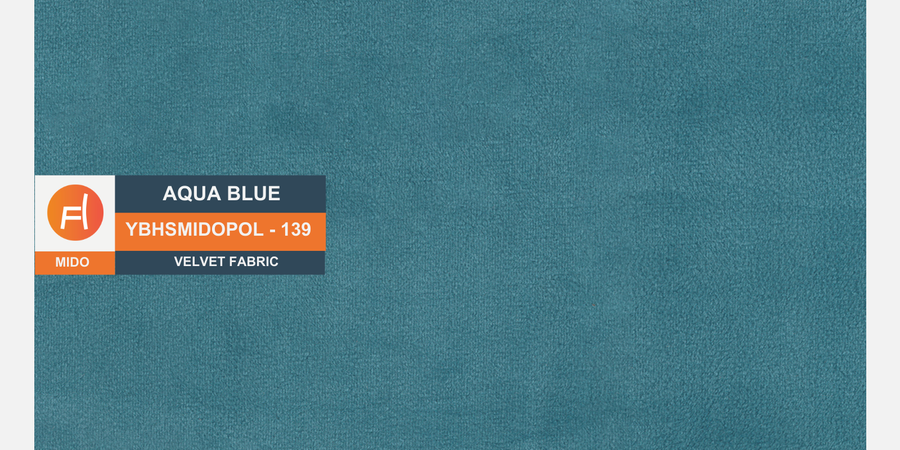 Norway Velvet 3 Seater Sofa In Aqua Blue Colour - Febonic Living