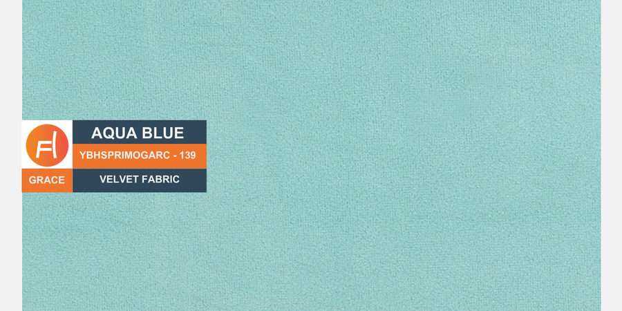 Daroo Velvet 3 Seater Sofa In Barmunda Aqua Colour - Febonic Living