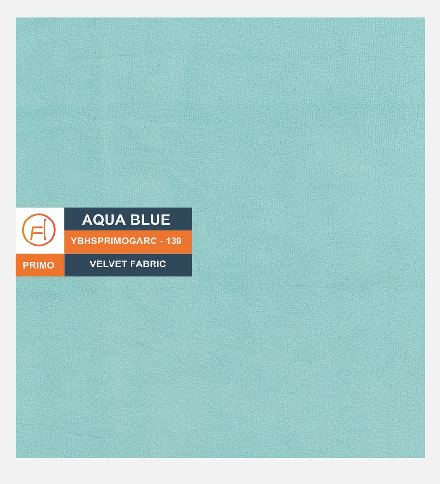 Cartes Velvet Bench In Barmunda Aqua Colour - Febonic Living