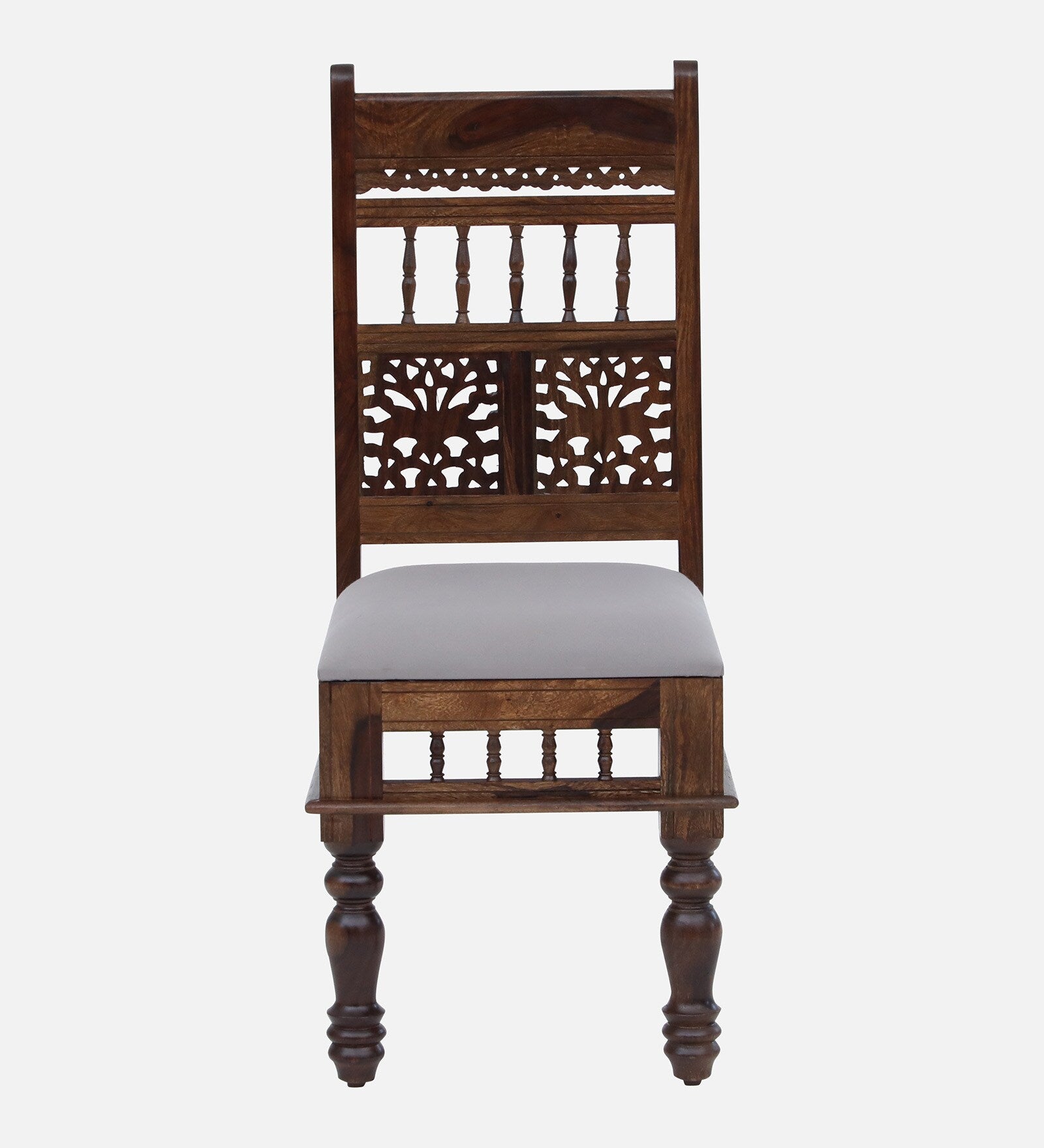 Gati Sheesham Wood Dining Chairs In Provincial Teak Finish (Set Of 2) - Febonic Living