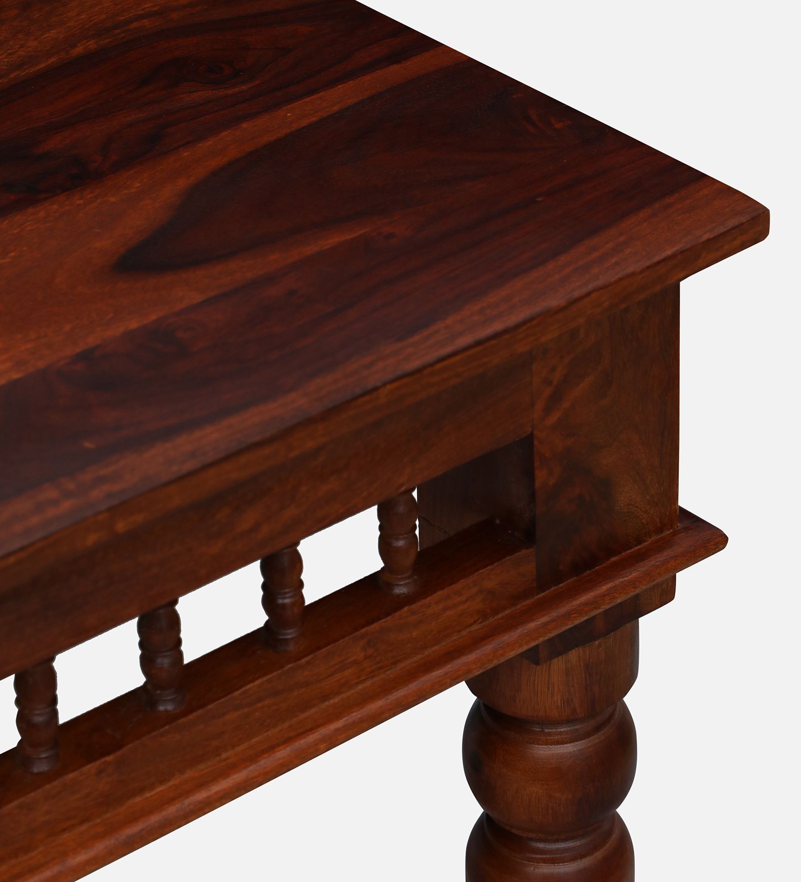 Gati Sheesham Wood 6 Seater Dining Set In Scratch Resistant Honey Oak Finish - Febonic Living