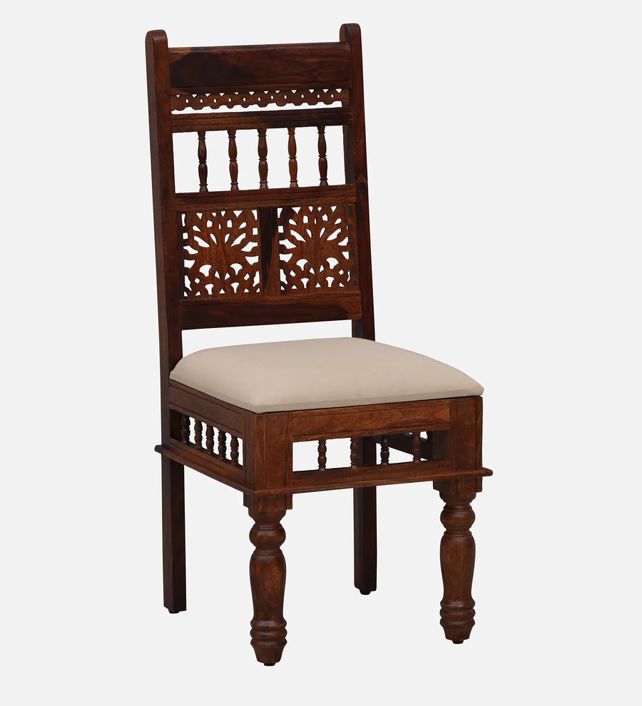 Gati Sheesham Wood Dining Chairs In Honey Oak Finish (Set Of 2) - Febonic Living