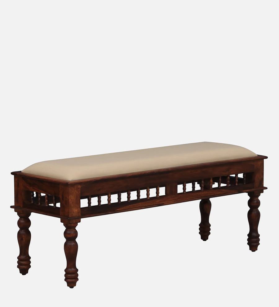 Gati Sheesham Wood 6 Seater Dining Set In Scratch Resistant Honey Oak Finish With Bench - Febonic Living