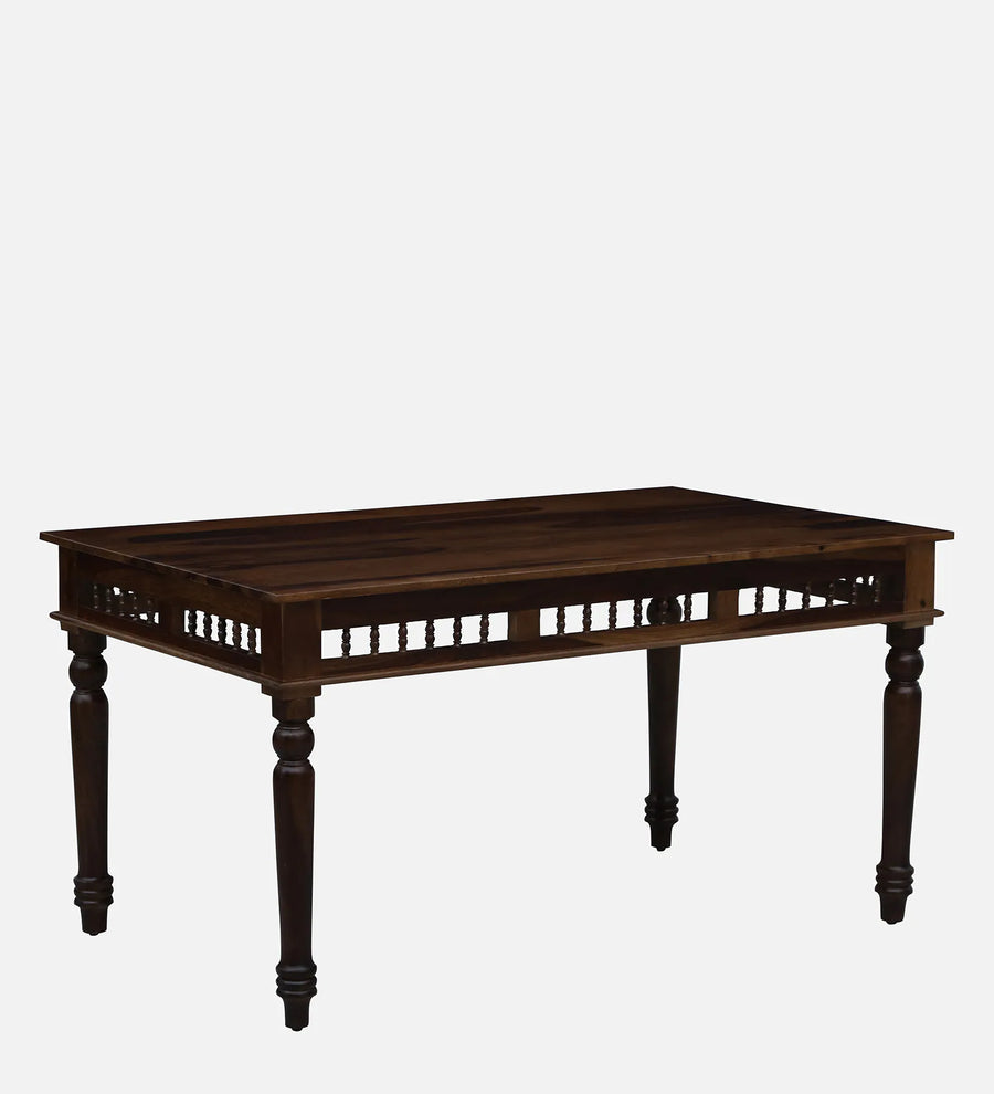 Gati Sheesham Wood 6 Seater Dining Set In Scratch Resistant Provincial Teak Finish With Bench - Febonic Living