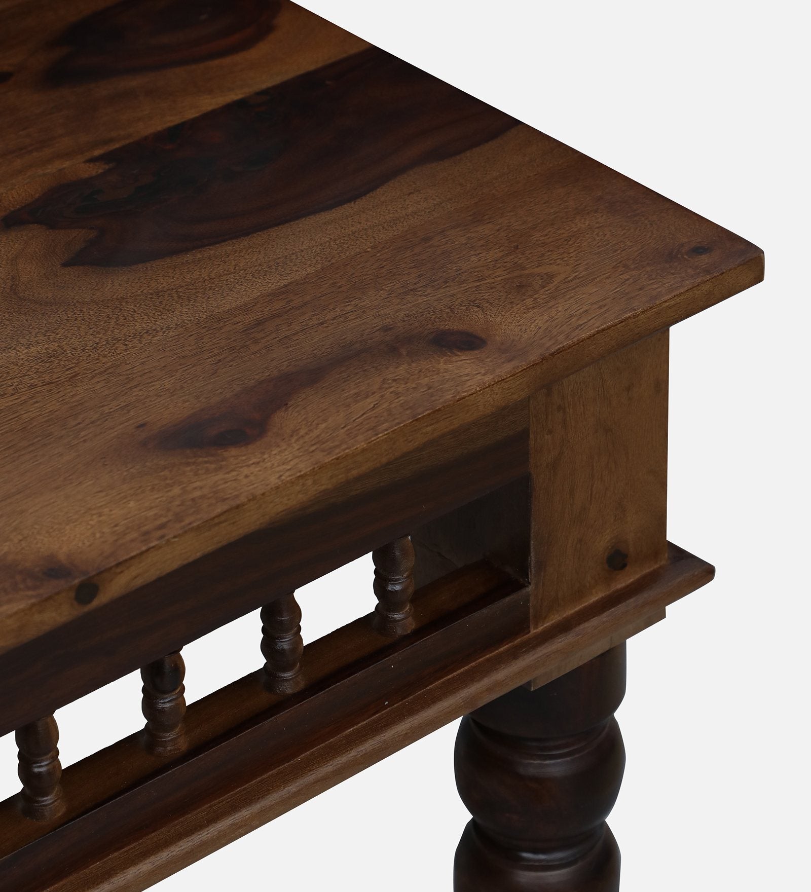 Gati Sheesham Wood 6 Seater Dining Set In Scratch Resistant Provincial Teak Finish With Bench - Febonic Living