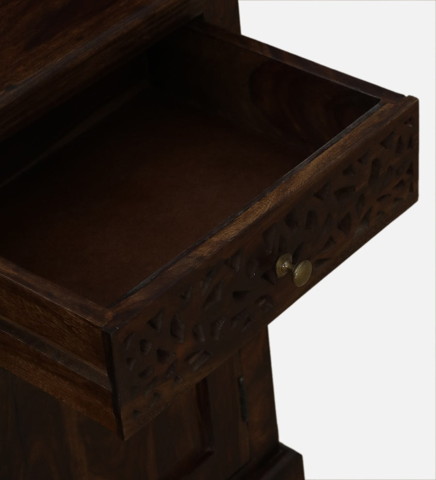 Nika Sheesham Wood Sideboard In Provincial Teak Finish - Febonic Living