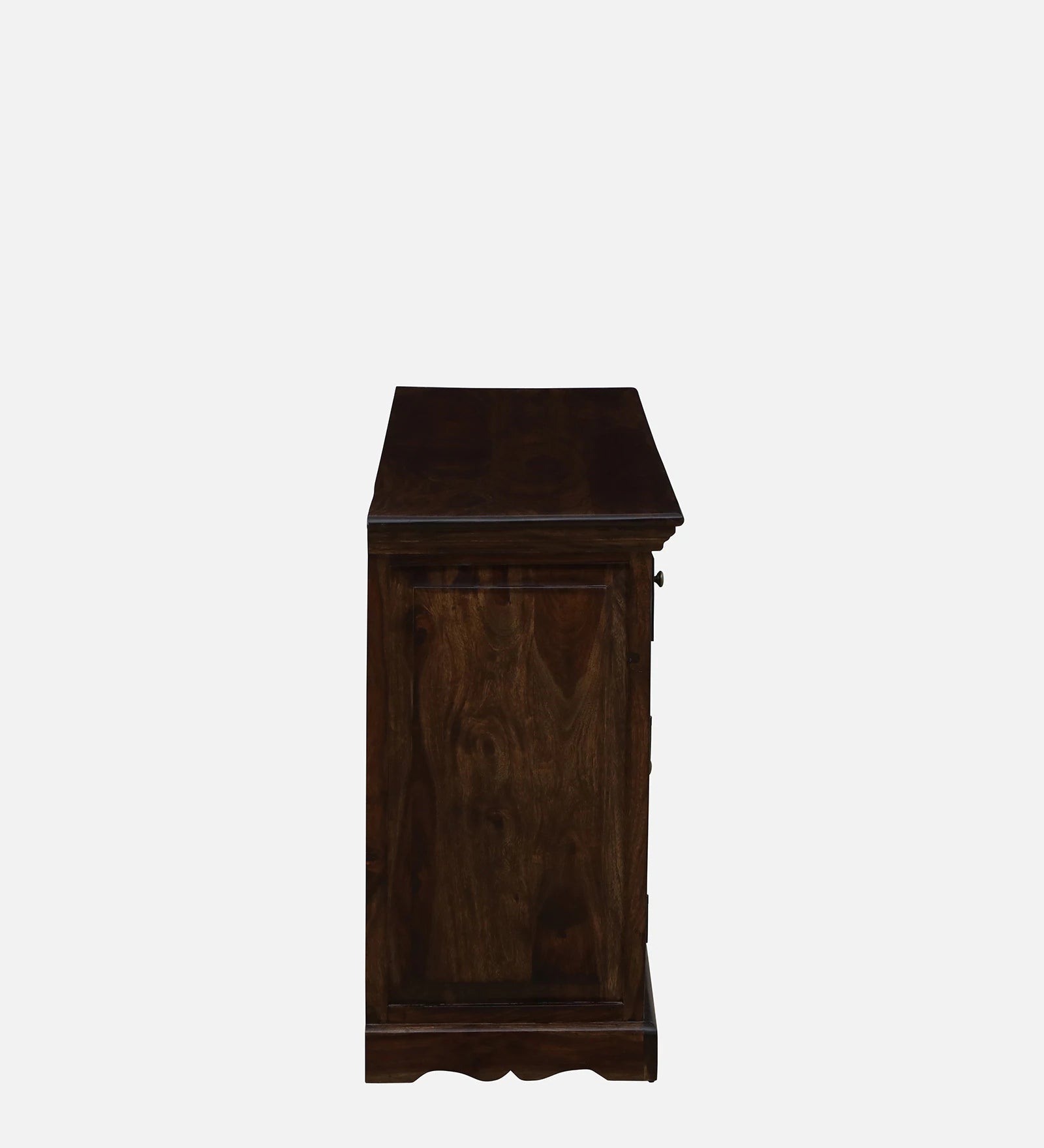 Nika Sheesham Wood Sideboard In Provincial Teak Finish - Febonic Living