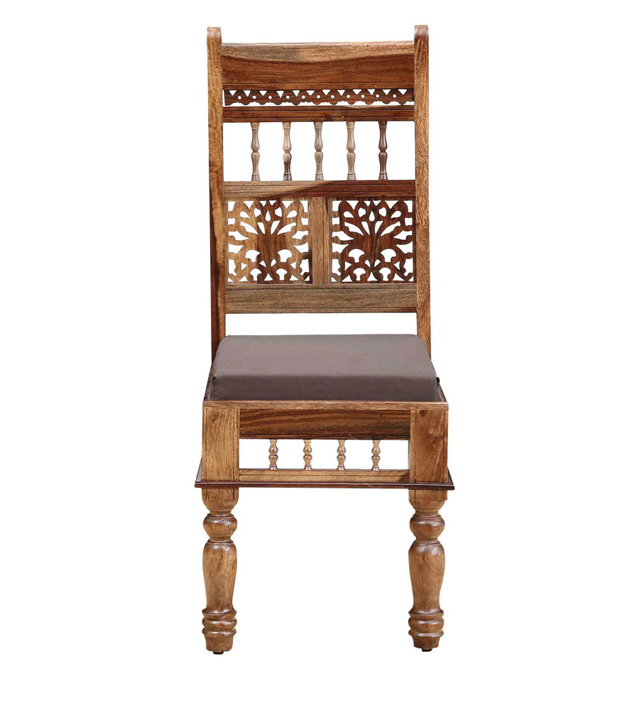 Gati Sheesham Wood 6 Seater Dining Set In Scratch Resistant Rustic teak Finish With Bench - Febonic Living