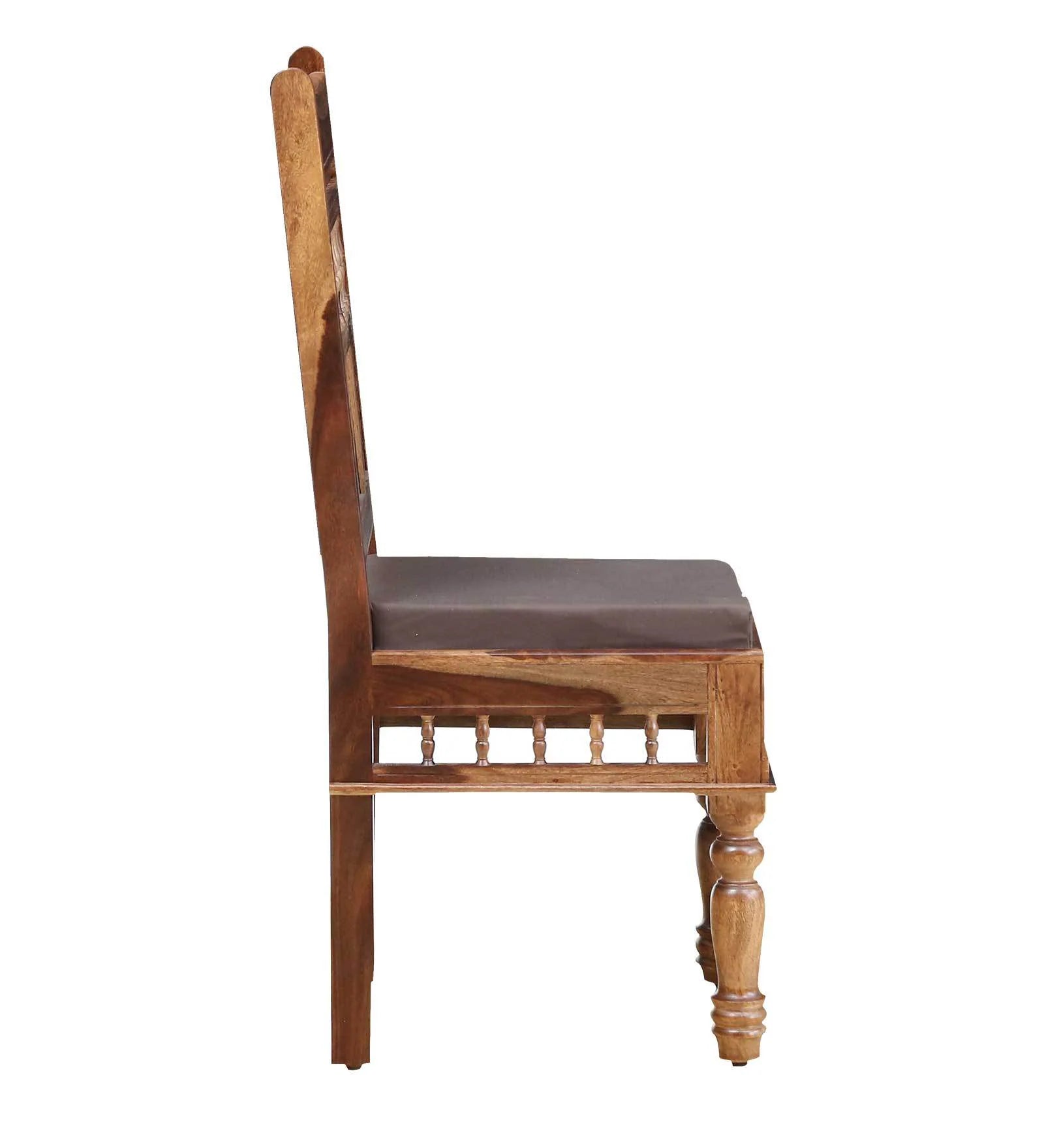 Gati Sheesham Wood 6 Seater Dining Set In Scratch Resistant Rustic teak Finish With Bench - Febonic Living