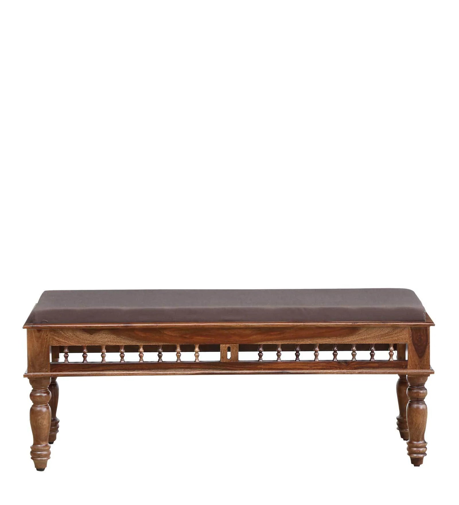 Gati Sheesham Wood 6 Seater Dining Set In Scratch Resistant Rustic teak Finish With Bench - Febonic Living