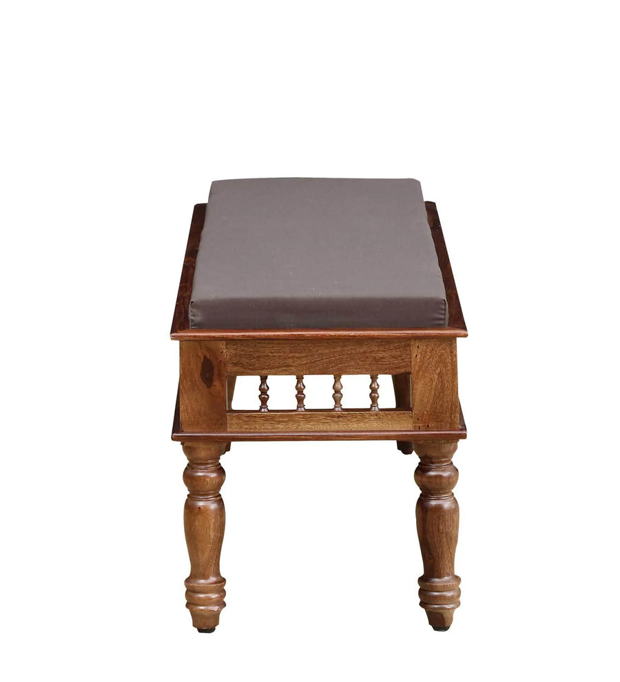 Gati Sheesham Wood 6 Seater Dining Set In Scratch Resistant Rustic teak Finish With Bench - Febonic Living