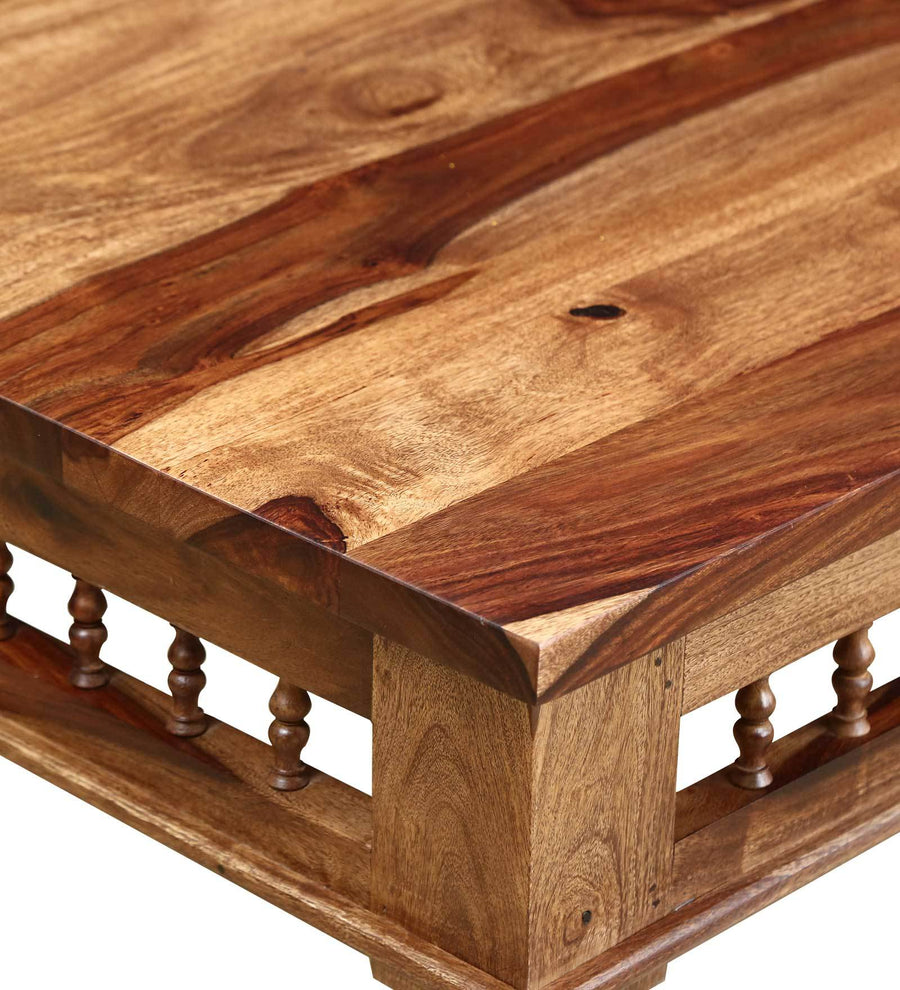 Gati Sheesham Wood 6 Seater Dining Set In Scratch Resistant Rustic teak Finish With Bench - Febonic Living