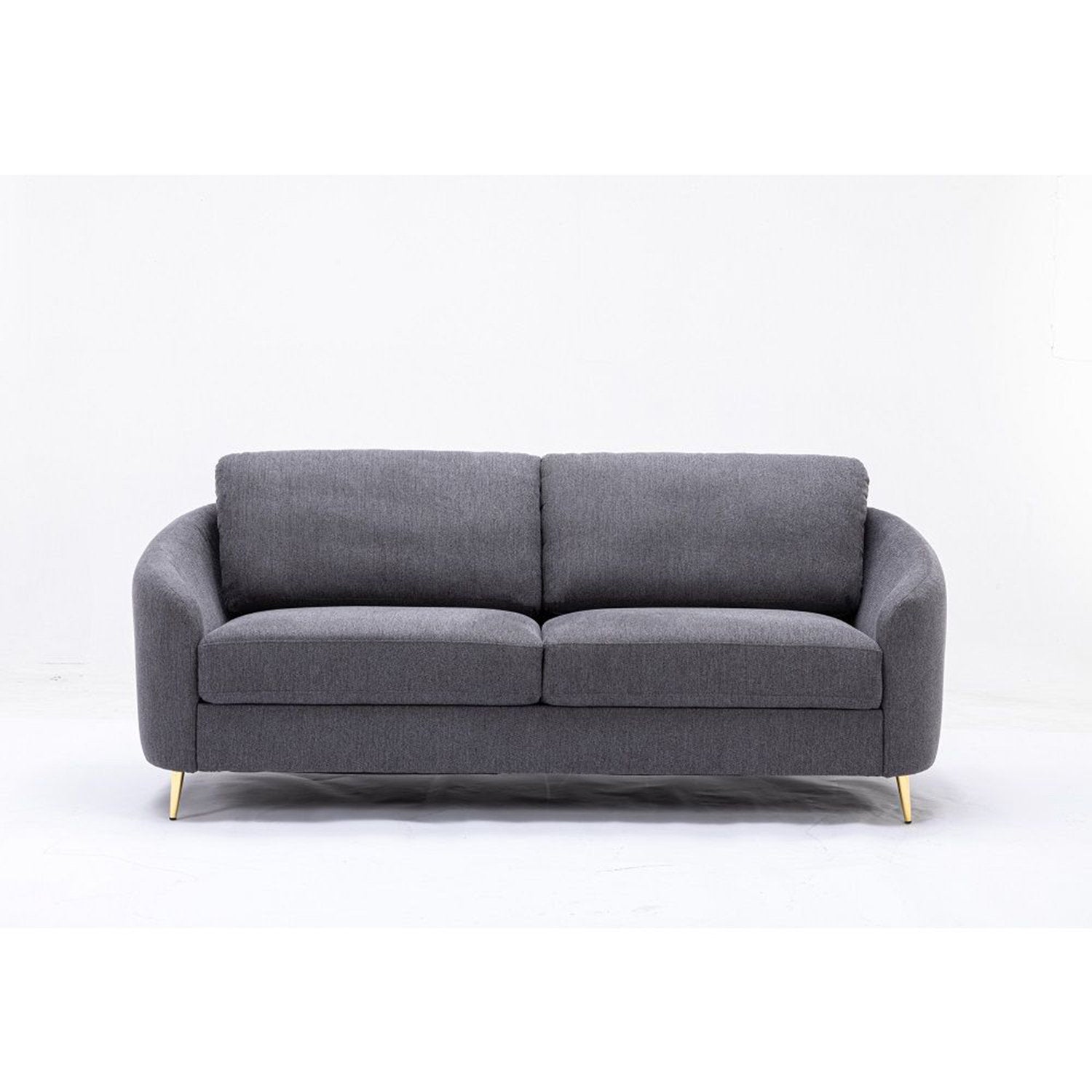 Zombi Fabric 3 Seater Sofa In Charcoal Grey Colour