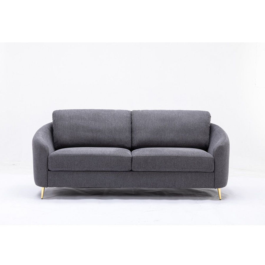 Zombi Fabric 3 Seater Sofa In Charcoal Grey Colour - Febonic Living