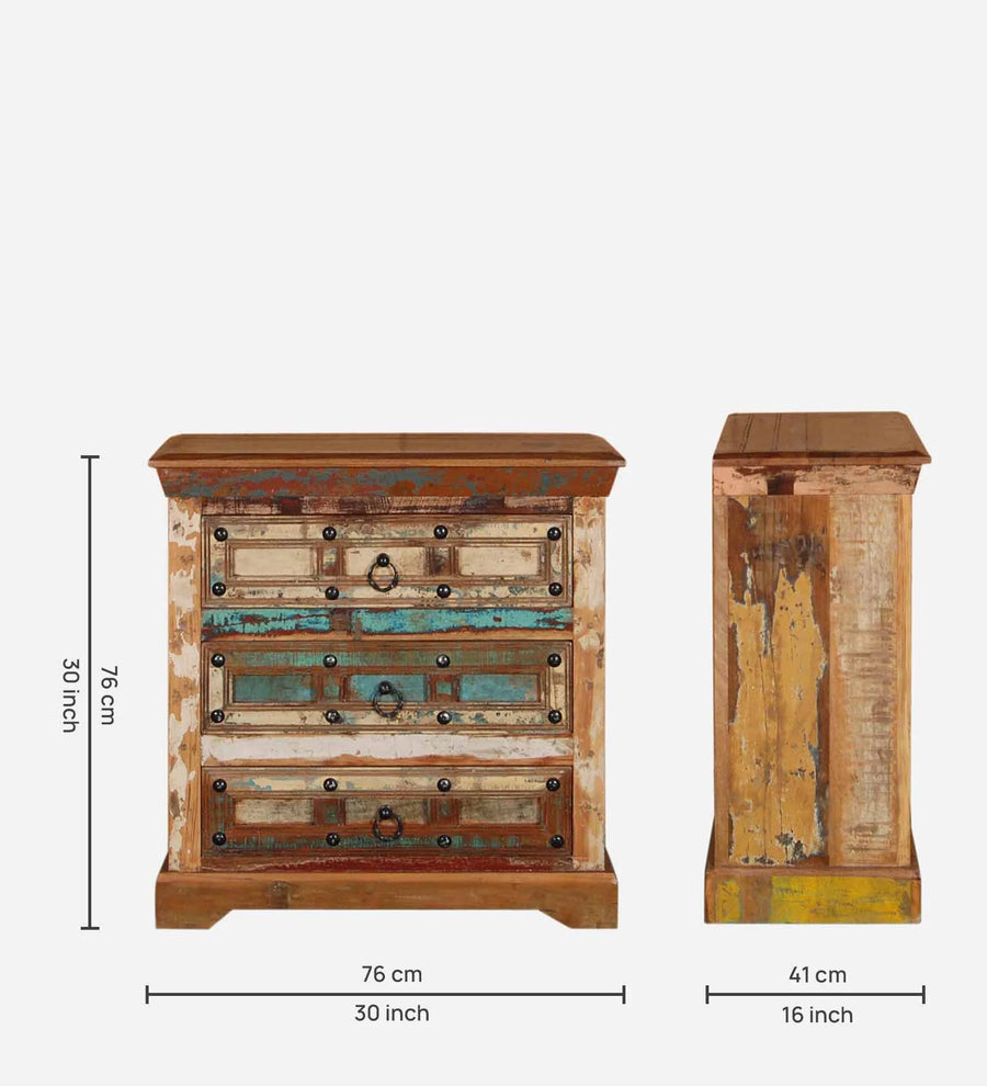 Ezla Reclaimed Wood Cabinet In Distress Finish - Febonic Living