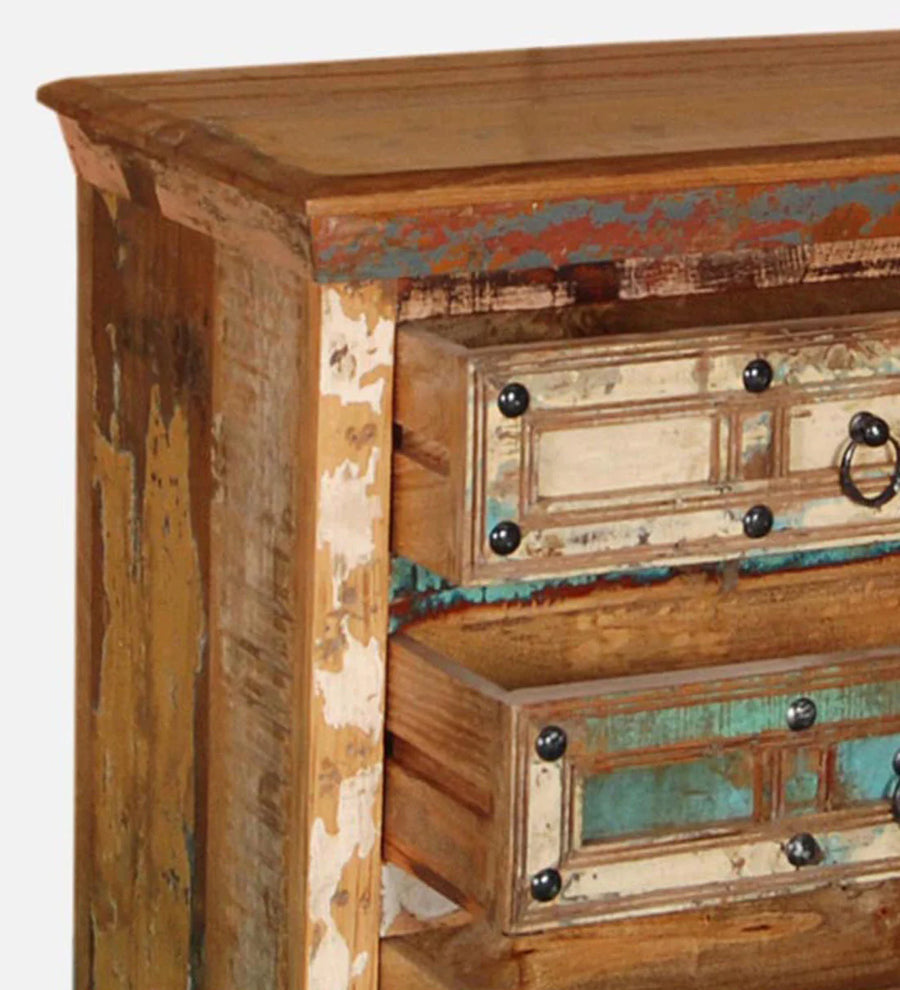 Ezla Reclaimed Wood Cabinet In Distress Finish - Febonic Living