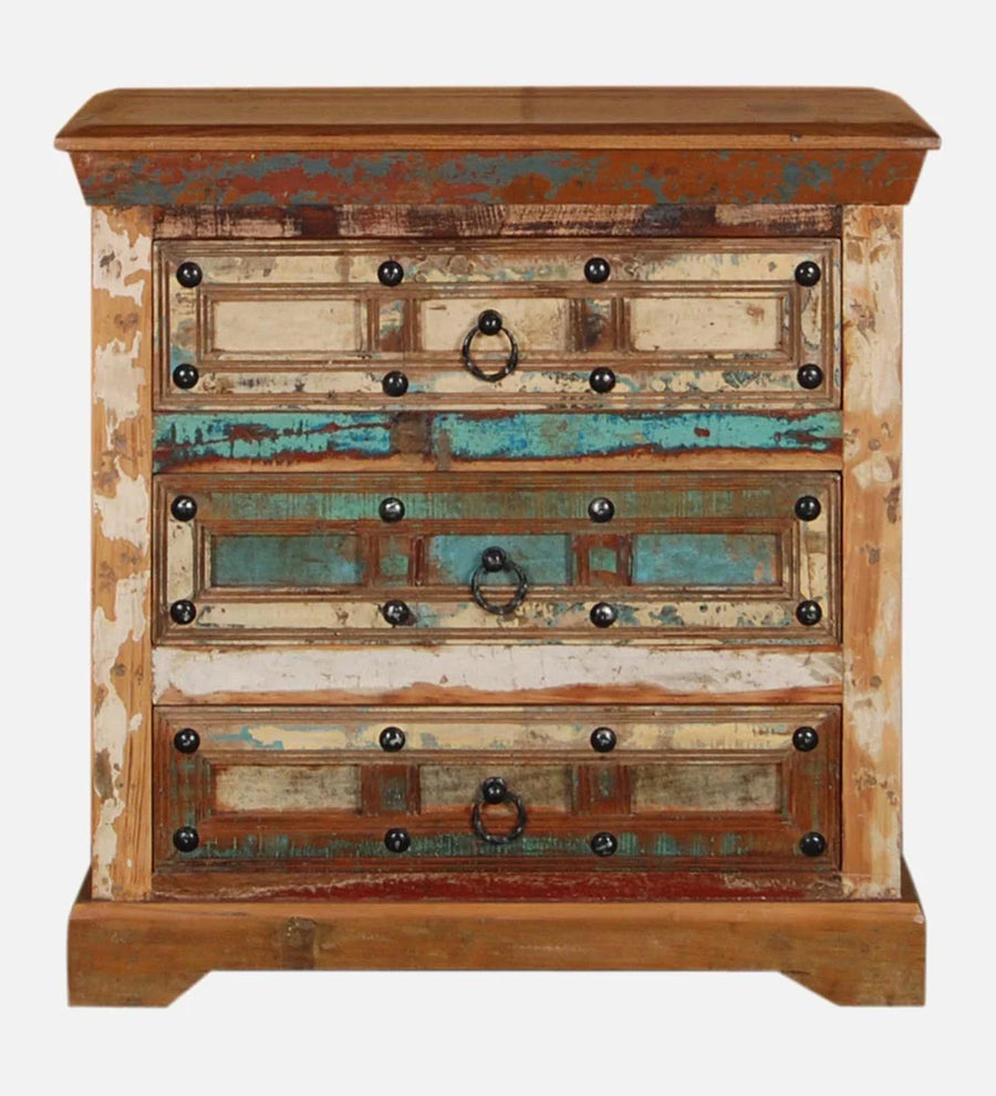Ezla Reclaimed Wood Cabinet In Distress Finish - Febonic Living