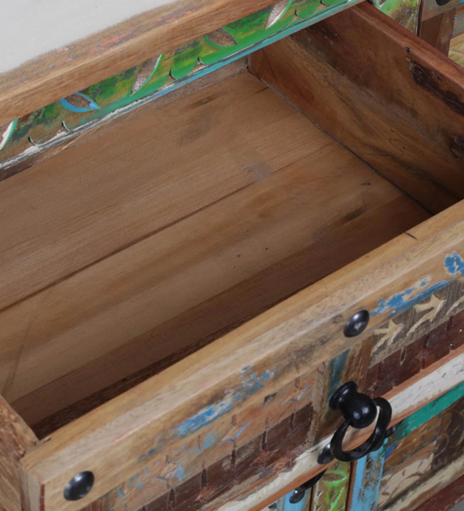 Ezla Reclaimed Wood Sideboard In Distress Finish - Febonic Living