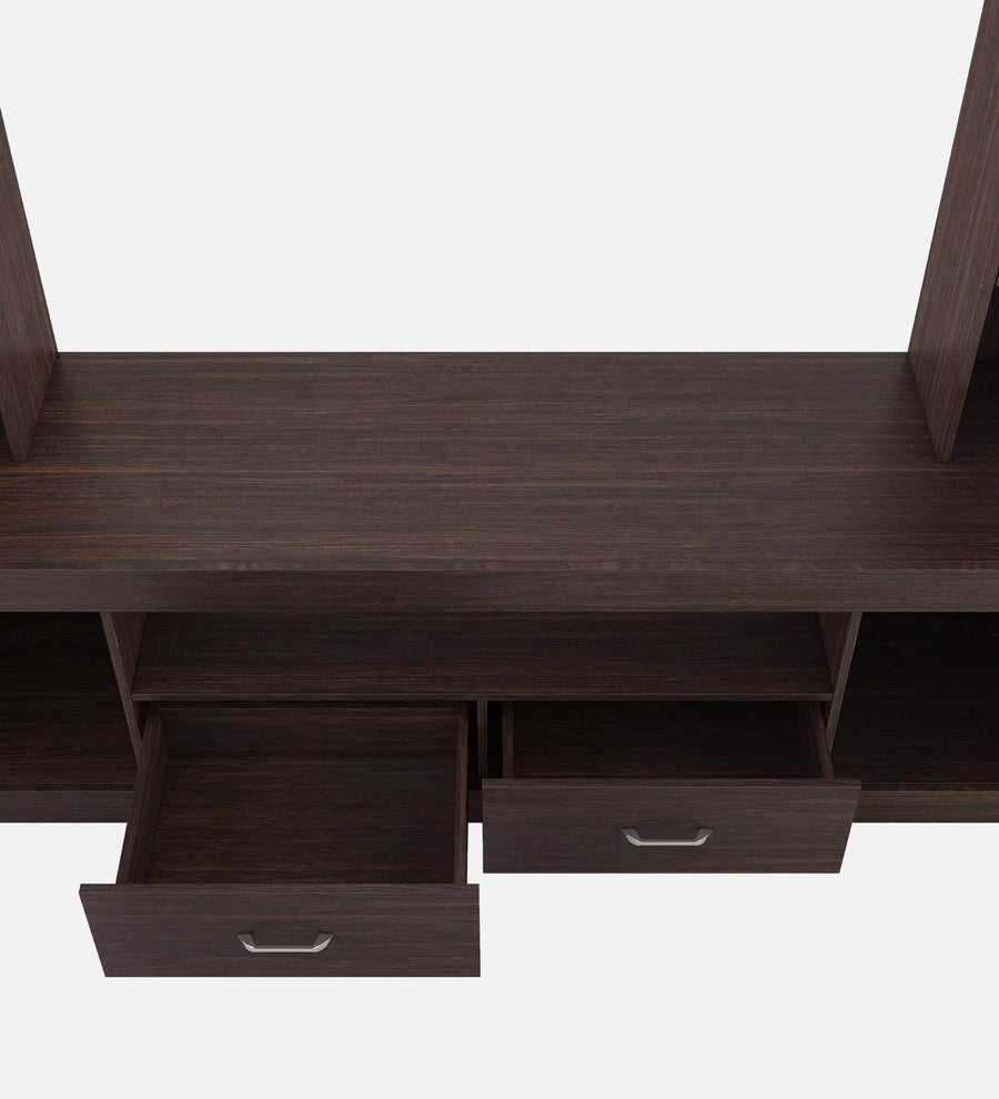 Tumku TV Unit In Dark Walnut Finish - Febonic Living