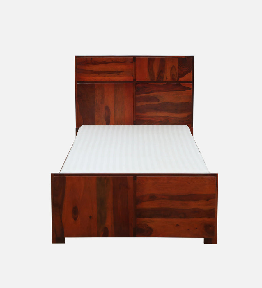 Thor Sheesham Wood Single Bed In Honey Oak Finish - Febonic Living