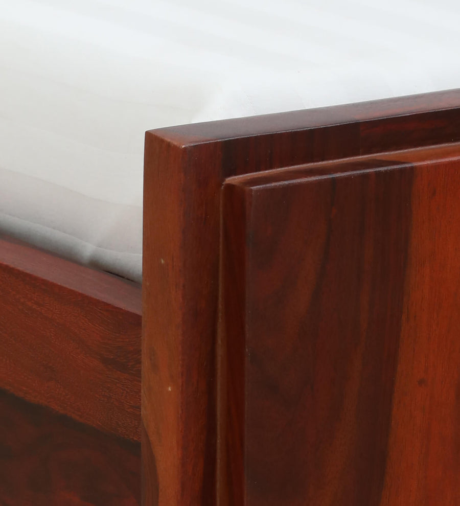 Thor Sheesham Wood Single Bed In Honey Oak Finish - Febonic Living