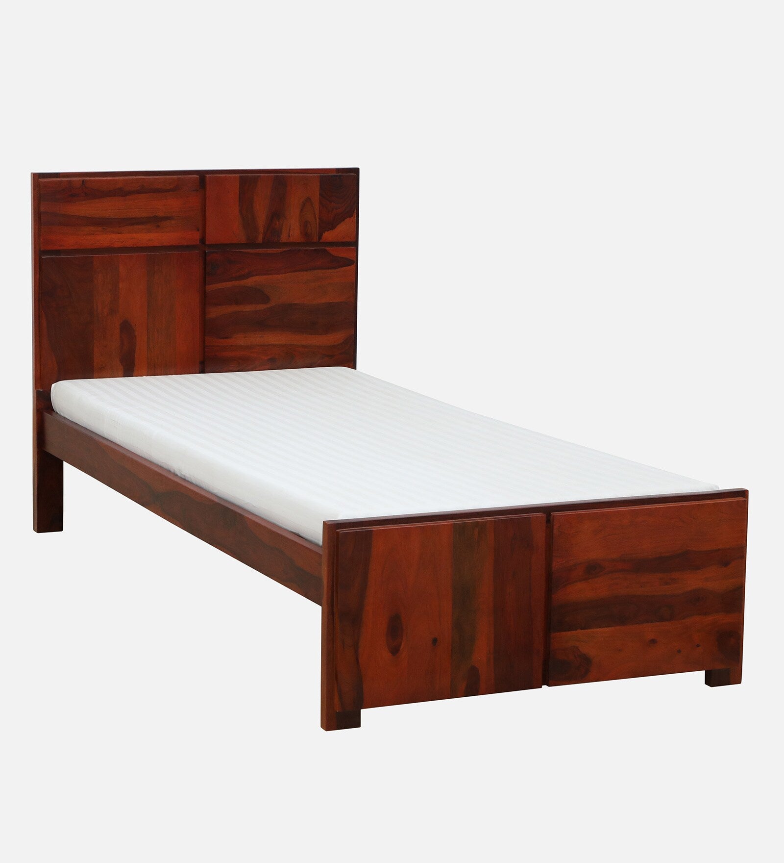 Thor Sheesham Wood Single Bed In Honey Oak Finish - Febonic Living