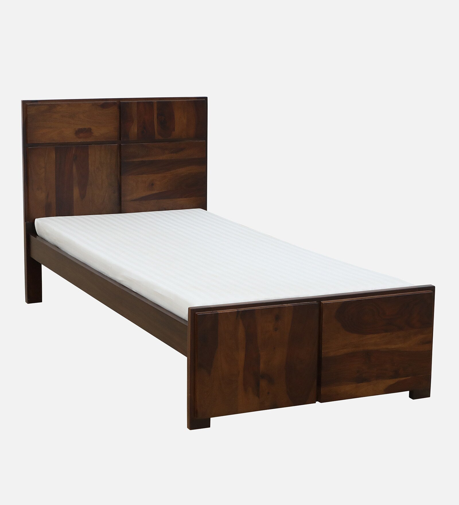 Thor Sheesham Wood Single Bed In Provincial Teak Finish - Febonic Living