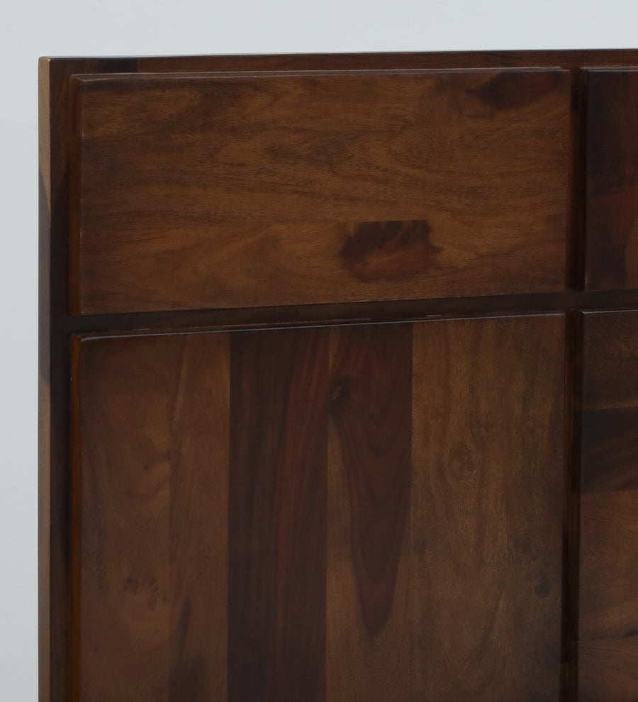 Thor Sheesham Wood Single Bed In Provincial Teak Finish With Trundle - Febonic Living
