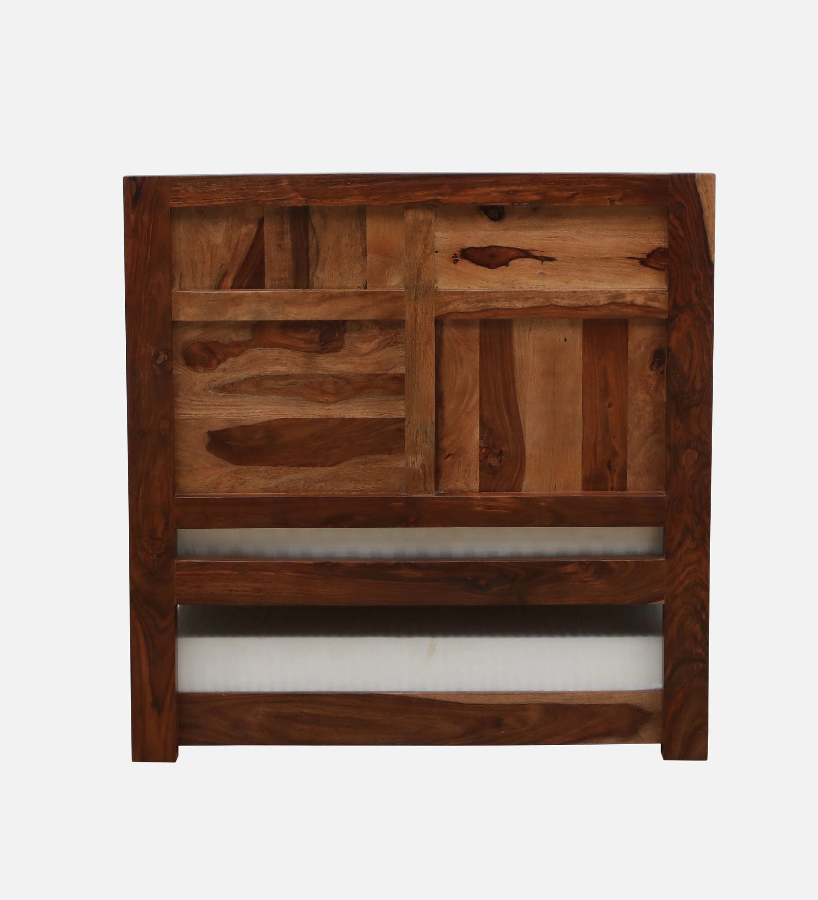 Thor Sheesham Wood Single Bed In Rustic Teak Finish With Trundle - Febonic Living