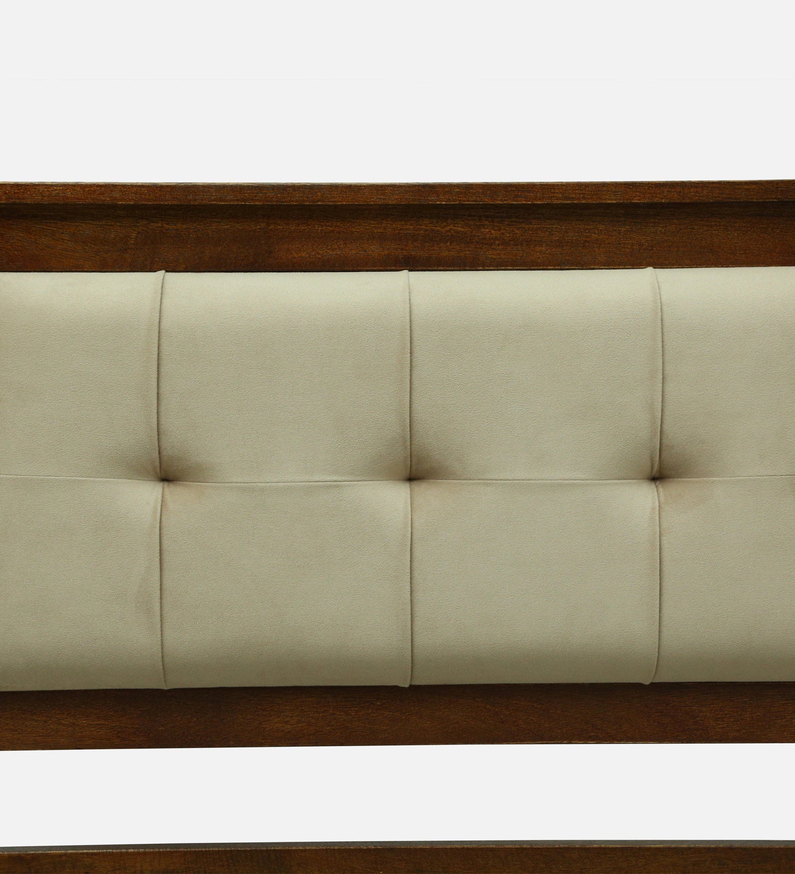 Verso Mango Wood Queen Size Bed With Metal Side Rail In Tubbaq Finish
