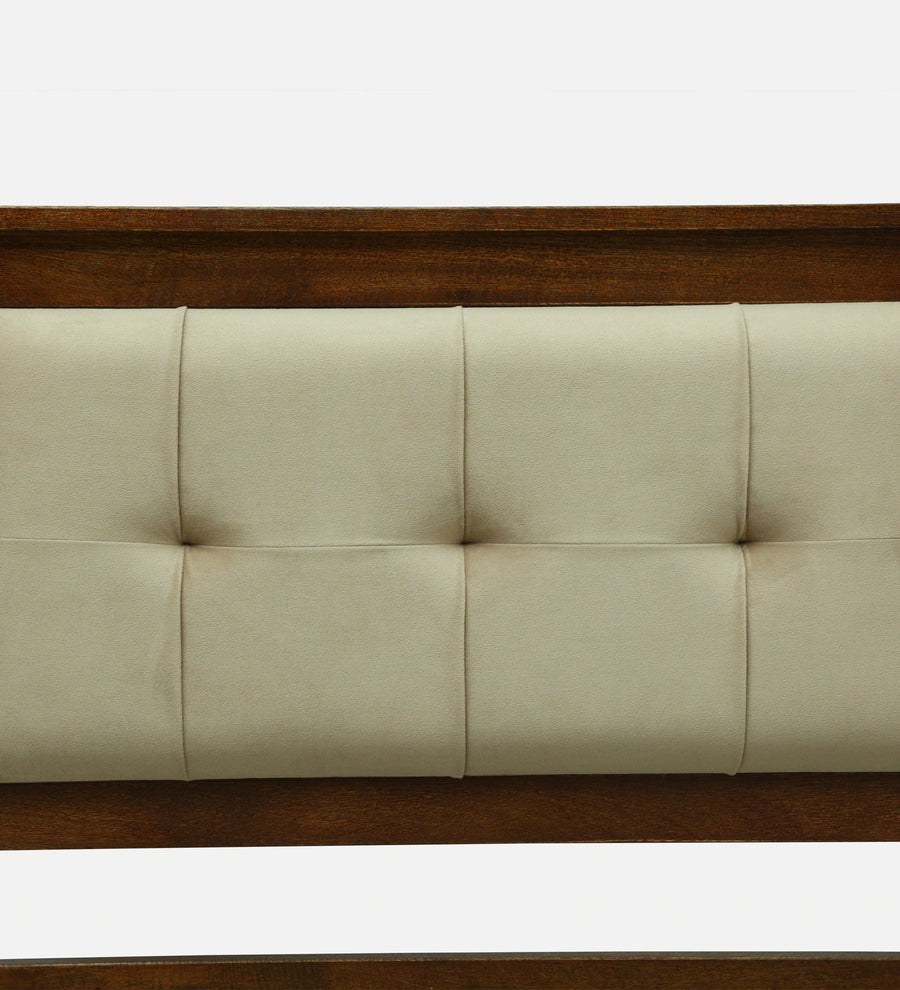 Verso Mango Wood Queen Size Bed With Metal Side Rail In Tubbaq Finish
