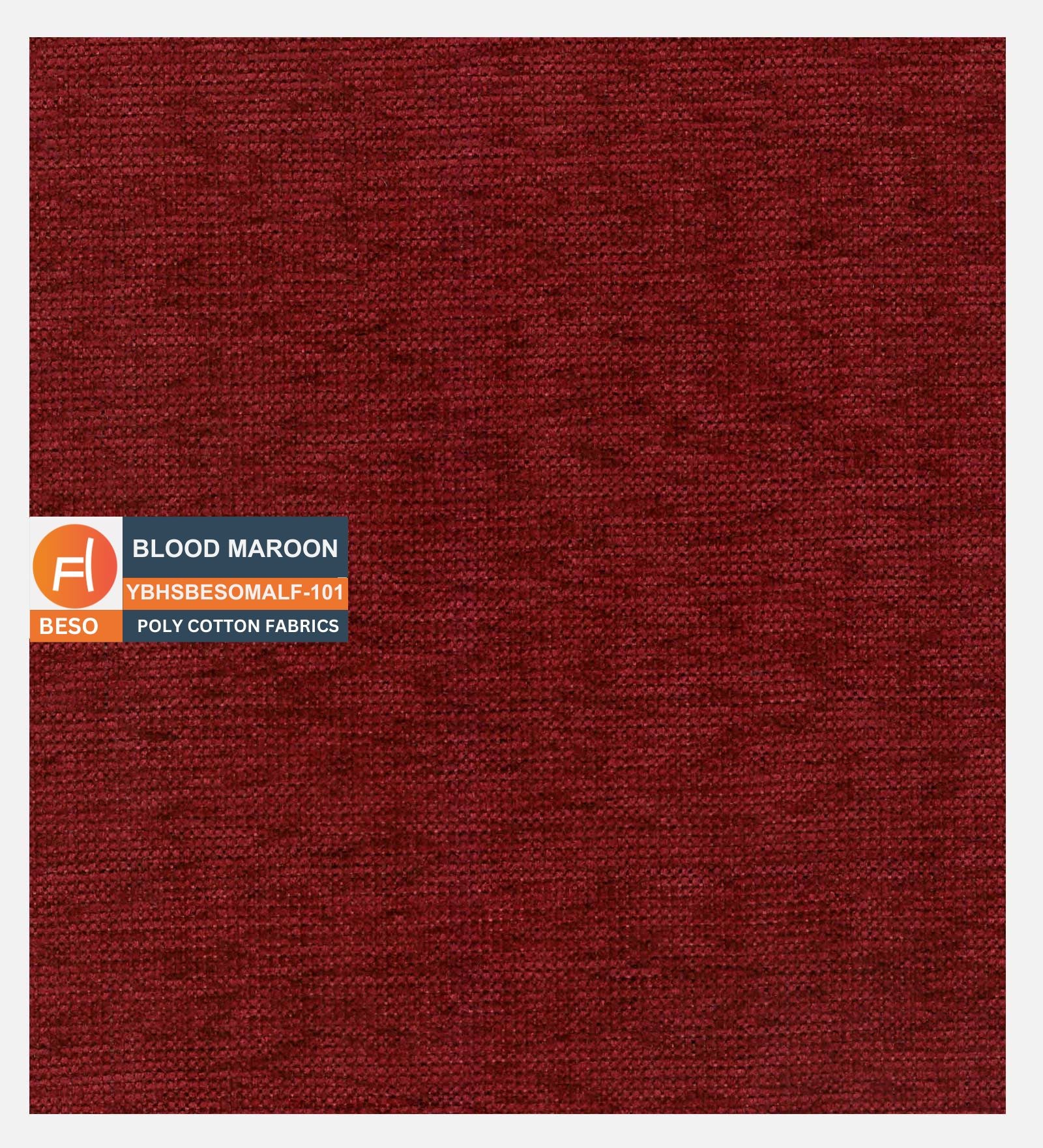 Siddy Fabric 1 Seater Sofa in Blood Maroon Colour