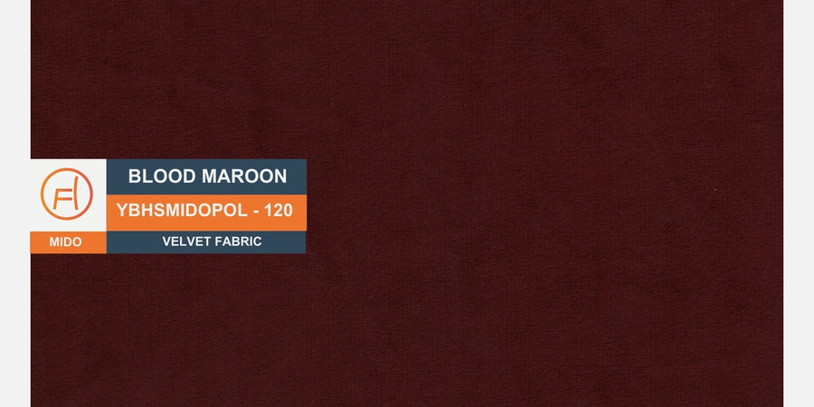 Kosta Velvet 3 Seater Sofa In Blood Maroon Colour - Febonic Living