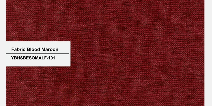 Como Fabric Lhs Sectional Sofa 3 Lounger In Blood Maroon Colour - Febonic Living