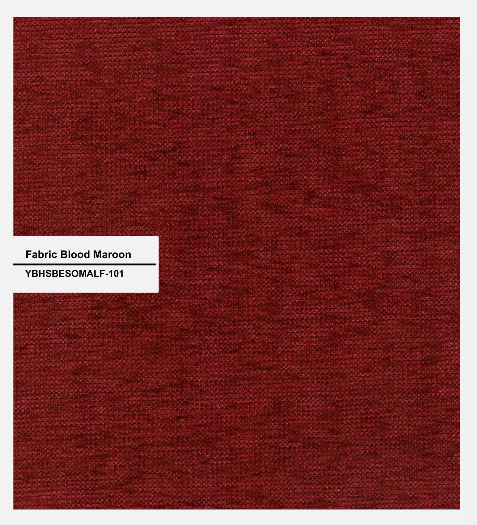 Lara Fabric 1 Seater Sofa in Blood Maroon Colour