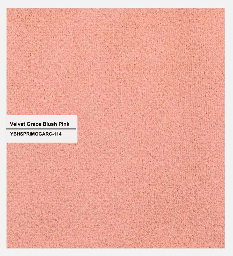 Haru Velvet 1 Seater Sofa In Blush Pink Colour - Febonic Living