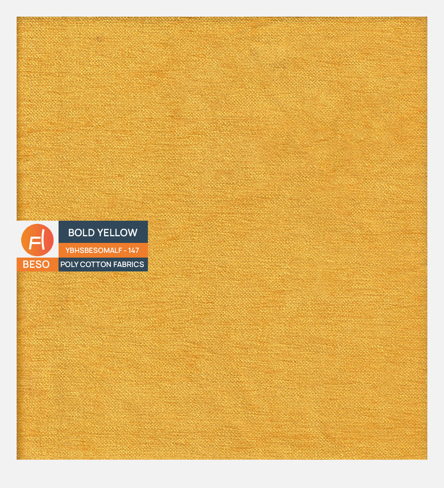 Cooper Fabric Storage Bench In Bold Yellow Colour - Febonic Living