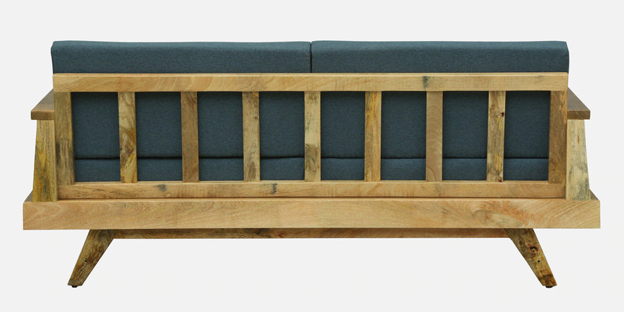 Matur Mango Wood 3 Seater Sofa In Natural Finish by Febonic Living