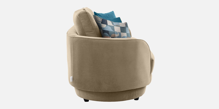Tome Velvet 3 Seater Sofa In Cream Beige Color - Febonic Living