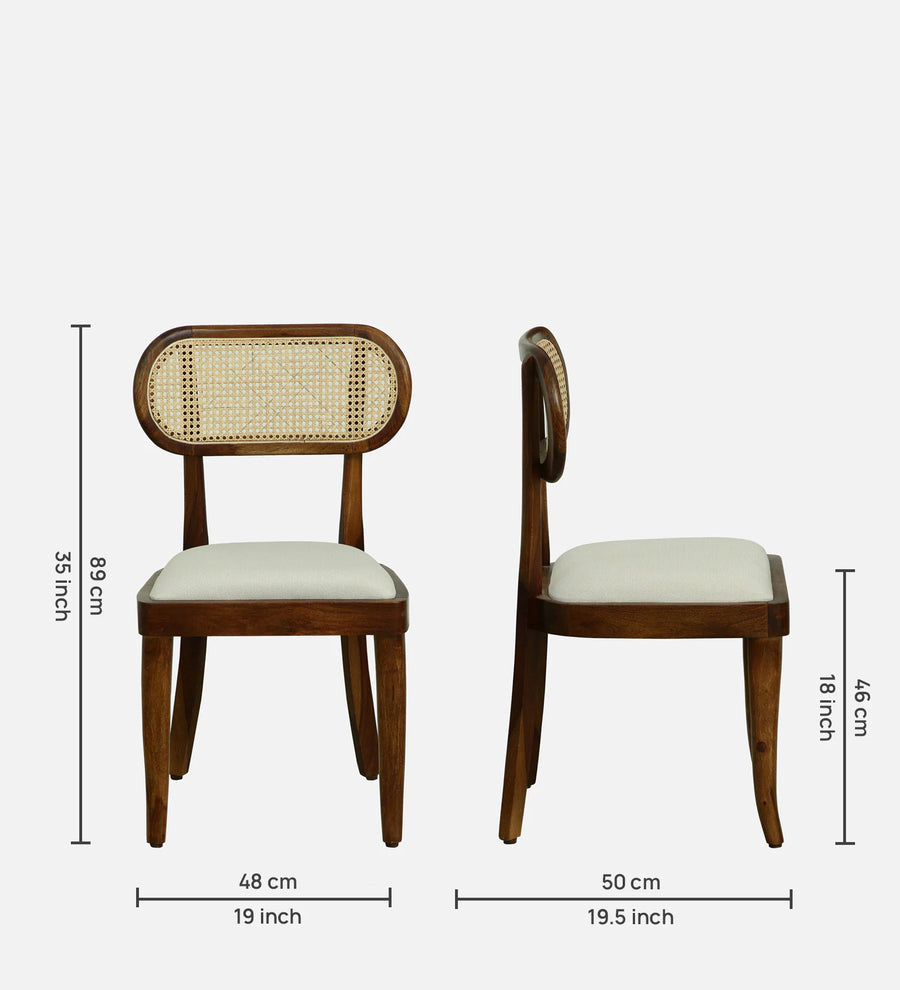 Brookwood Sheesham Wood 6 Seater Dining Set With Chairs In Provincial Teak Finish - Febonic Living