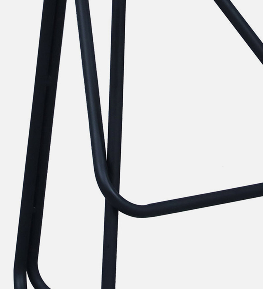 Lared Metal Bar Stool In Black Colour - Febonic Living