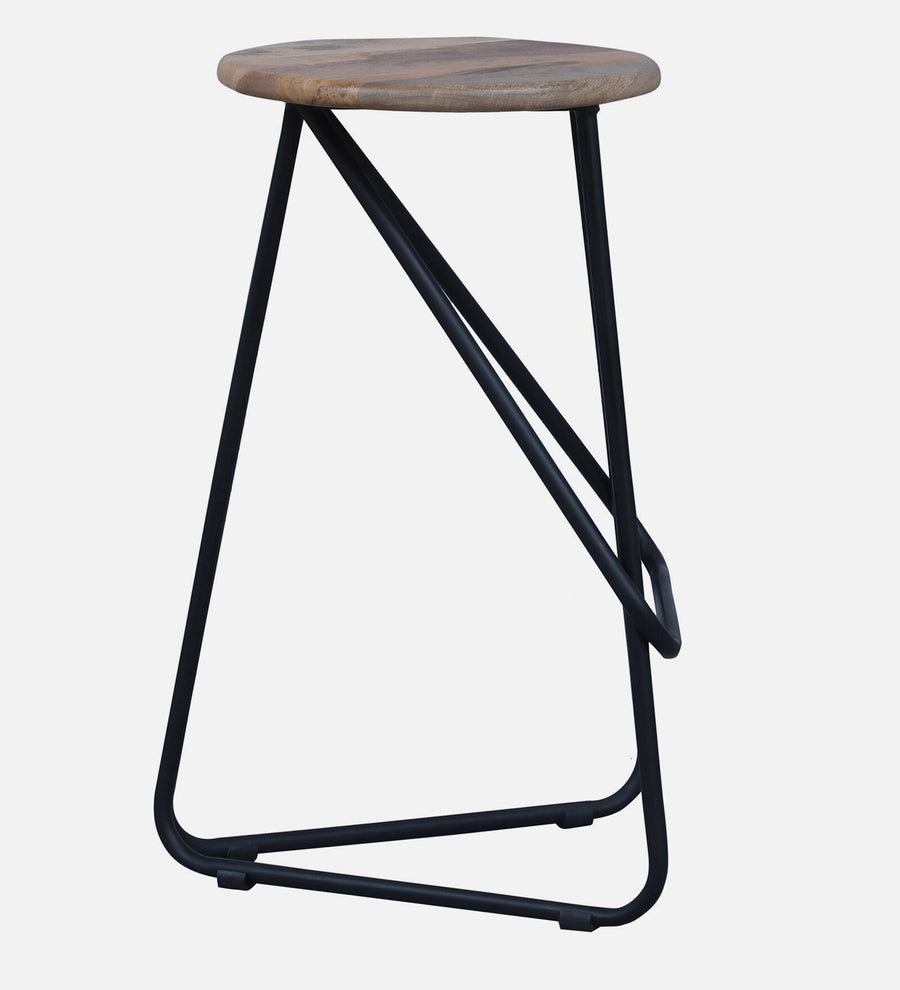Lared Metal Bar Stool In Black Colour - Febonic Living