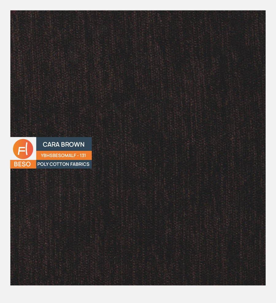 Cosmic Fabric 1 Seater Sofa In Cara Brown Colour - Febonic Living