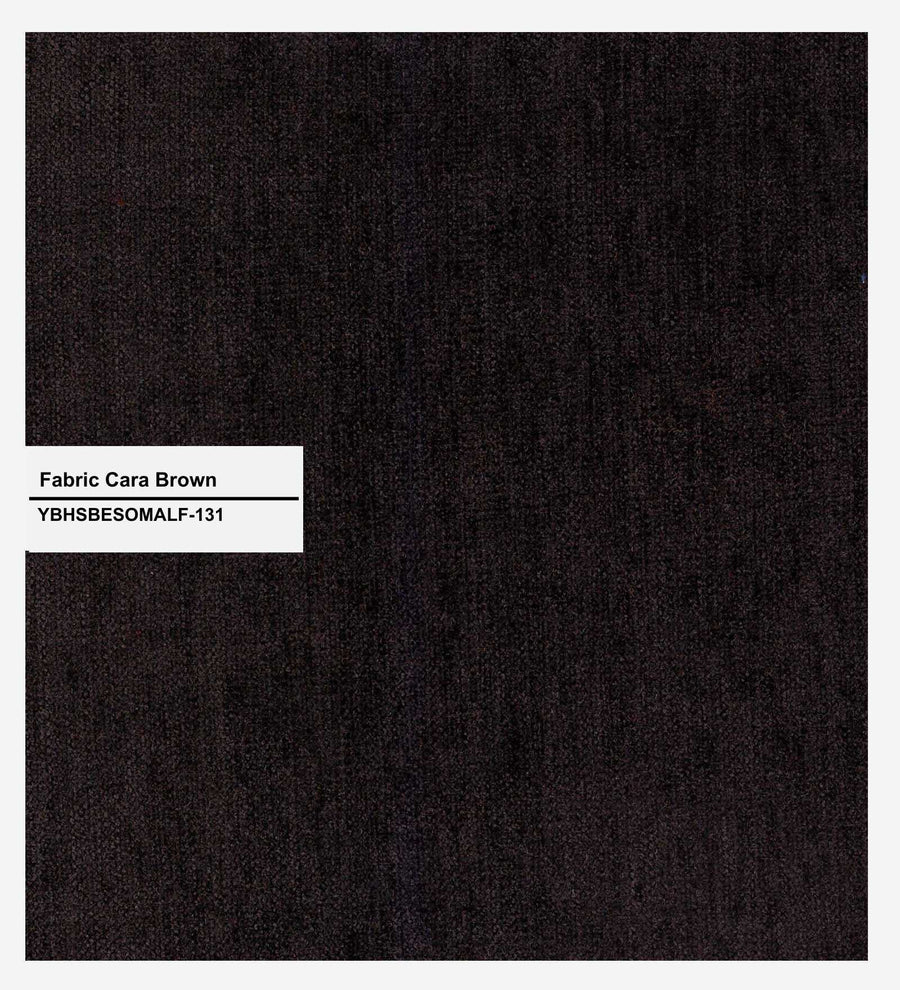 Olsen Fabric Arm Chair In Cara Brown Colour - Febonic Living