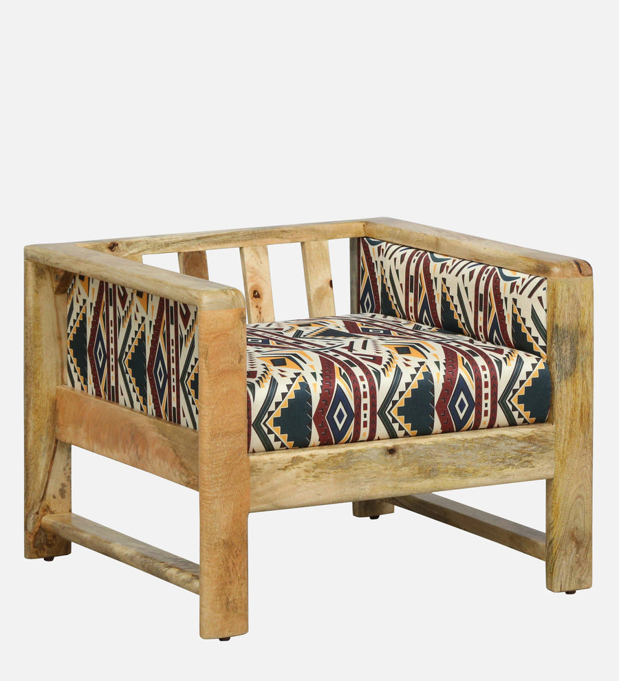 Arlo Mango Wood 1 Seater Sofa In Natural Finish - Febonic Living