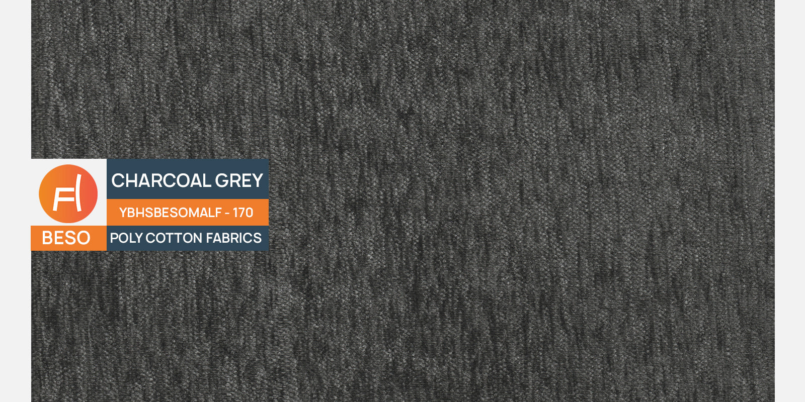 Derado Fabric 2 Seater Sofa in Charcoal Grey Colour