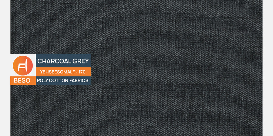 Thomas Fabric 2 Seater Sofa In Charcoal Grey Colour - Febonic Living