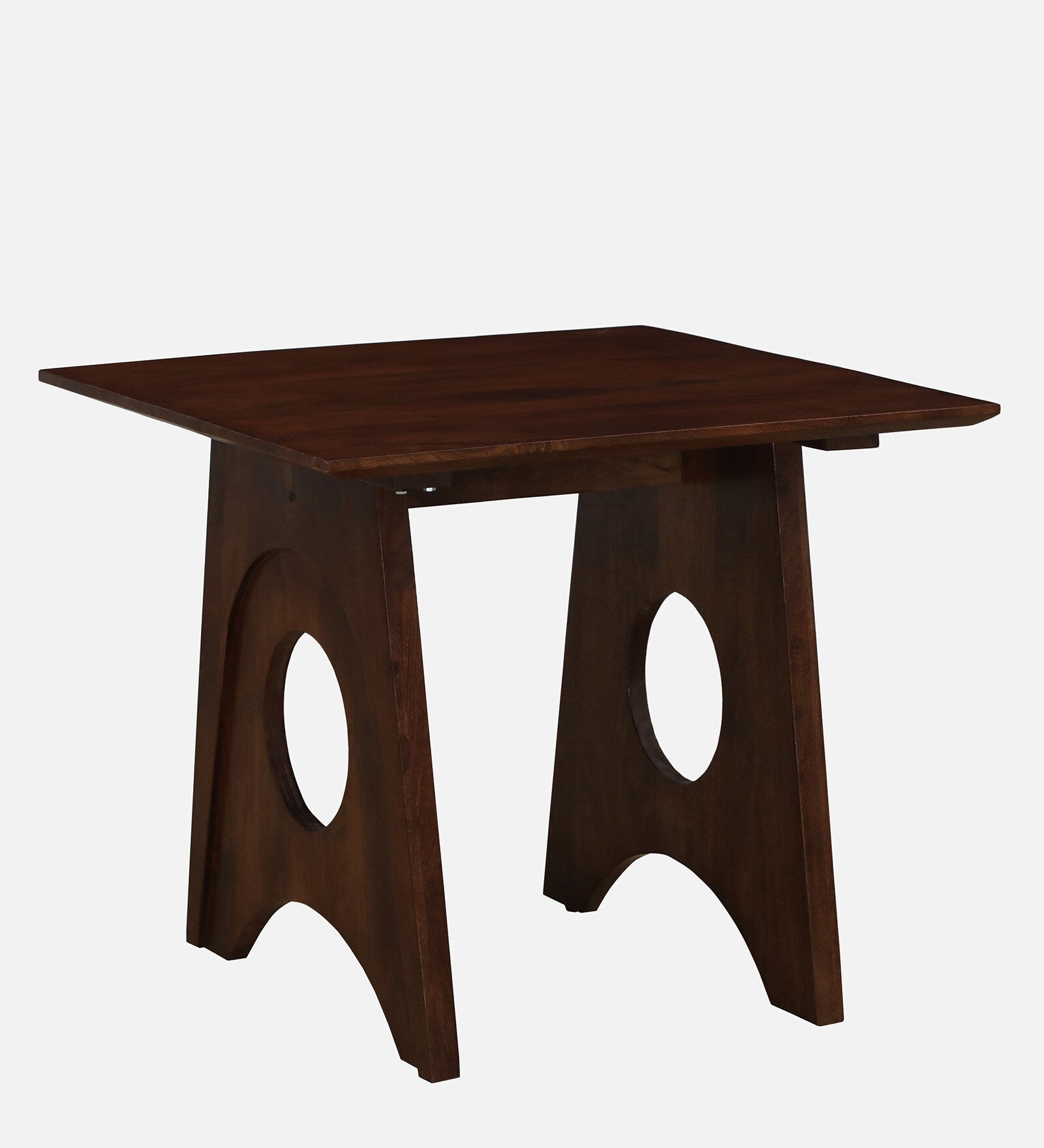 Ganuk Mango Wood 2 Seater Dining Table In Tubbaq Finish - Febonic Living