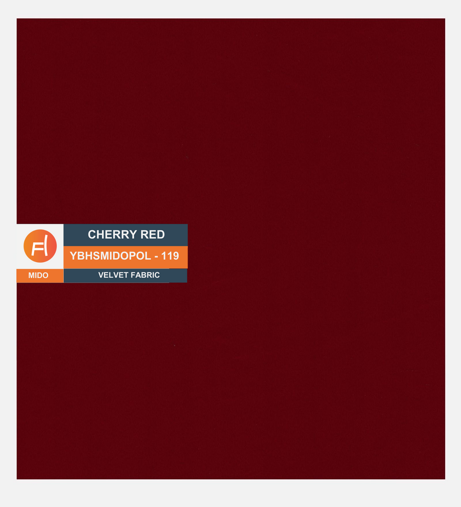 Daroo Velvet 1 Seater Sofa In Cherry Red Colour - Febonic Living