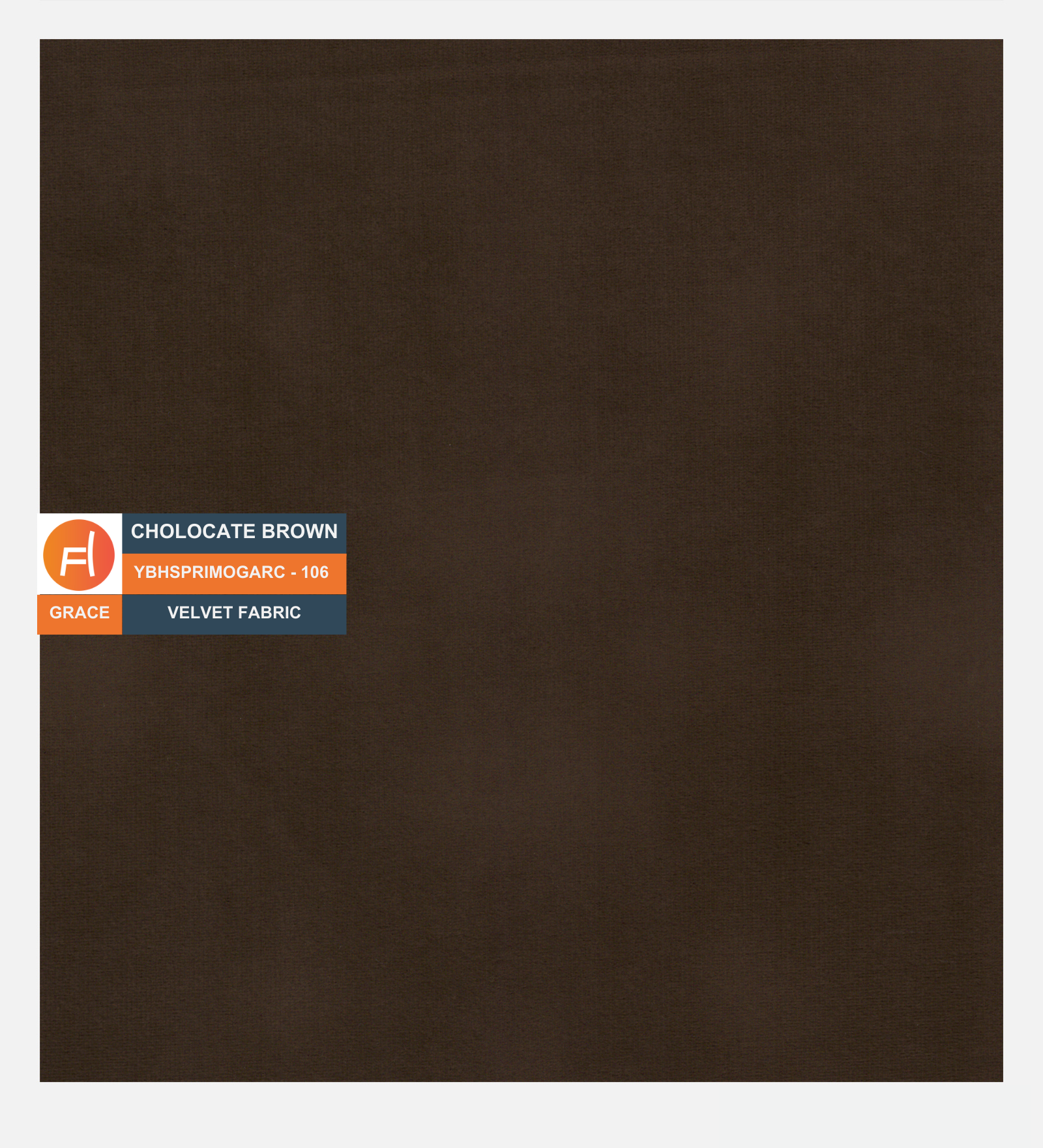 Daroo Velvet 1 Seater Sofa In Chocolate Brown Colour